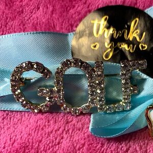 Sparkling Rhinestone Golf Pin